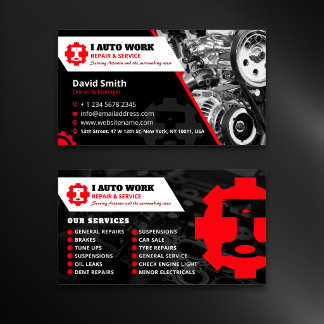 Auto Reparatie, Professionele Mobiele Monteur Bewe Visitekaartje