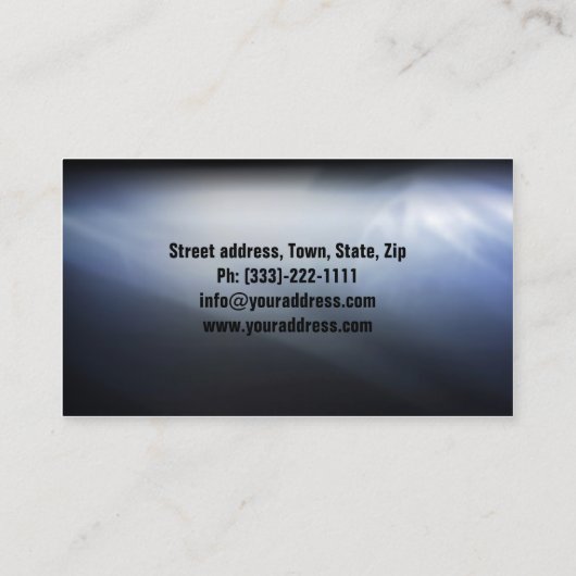 Auto Reparatie Service Winkel Auto Details Visitekaartje (Achterkant)