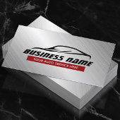 Auto-reparatie van auto's met metalen vorm visitekaartje