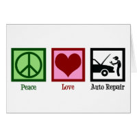 Auto reparatie Winkelkaart auto