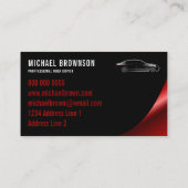 Auto-reparatiehuren voor auto-driver, zwarte burgu visitekaartje (Achterkant)