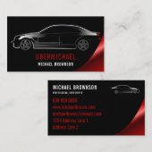 Auto-reparatiehuren voor auto-driver, zwarte burgu visitekaartje (Voorkant / Achterkant)