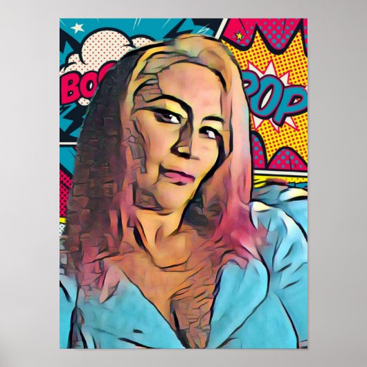 Auto-retrato Pop Art Poster (Voorkant)