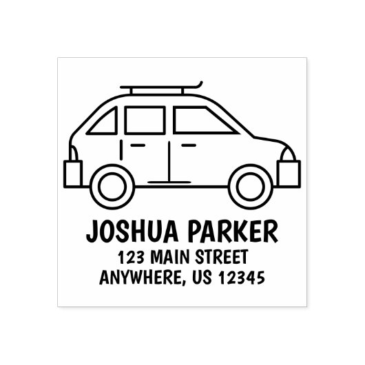Auto Return Address Personated Rubber Stamp Rubberstempel (Afrduk)