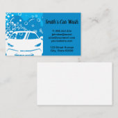 Auto rijden door zeepbellen visitekaartje (Voorkant / Achterkant)