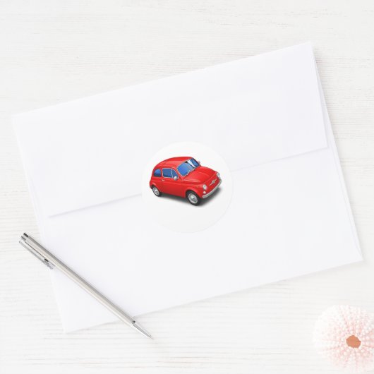 Auto Ronde Sticker (Envelop)