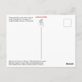 auto ' s voor George Washington in Briefkaart (Achterkant)