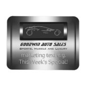 Auto Sales Specials - metaal, zilveren automatisch Magneet (Horizontaal)