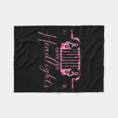 Auto Save The Headlights Borstkanker Strijders nk Fleece Deken (Voorkant (Horizontaal))