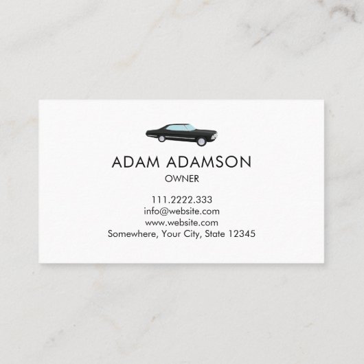 Auto Schilderen Auto Body Work Paint Professional Visitekaartje (Achterkant)
