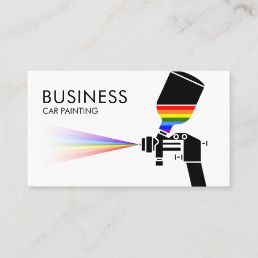 Auto Schilderen Auto Body Work Paint Professional Visitekaartje (Voorkant)