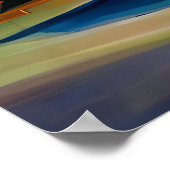 Auto schilderen Klassiek Bewegend Land Road Zonnig Poster (Hoek)