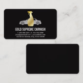 Auto schoonmaken auto icoon visitekaartje (Voorkant / Achterkant)