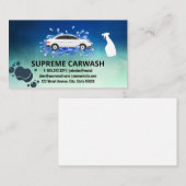 Auto schoonmaken Wassen en details | Spray en spon Visitekaartje (Voorkant / Achterkant)