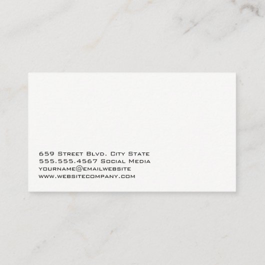 Auto Service Car Care Logo Visitekaartje (Achterkant)