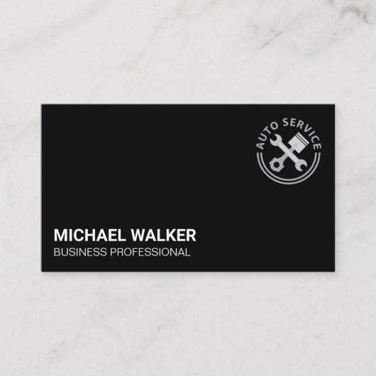 Auto Service Car Care Logo Visitekaartje (Voorkant)