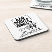 Auto Service Center Mechanics and Shock Absorbers Bier Onderzetter (Linkerzijde)