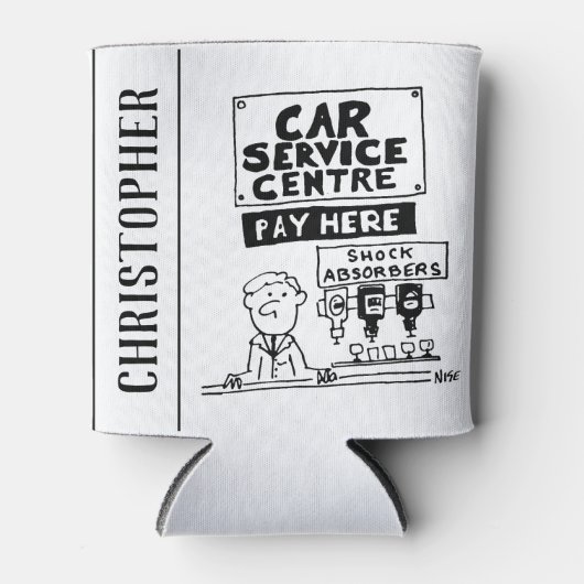 Auto Service Center Mechanics and Shock Absorbers Blikjeskoeler (Voorkant)