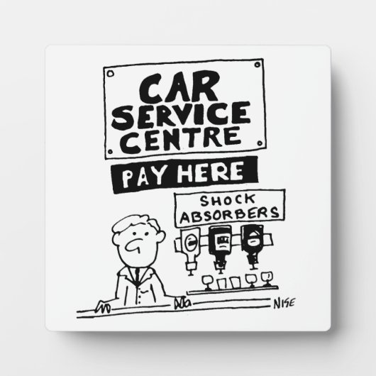 Auto Service Center Mechanics and Shock Absorbers Fotoplaat (Voorkant)