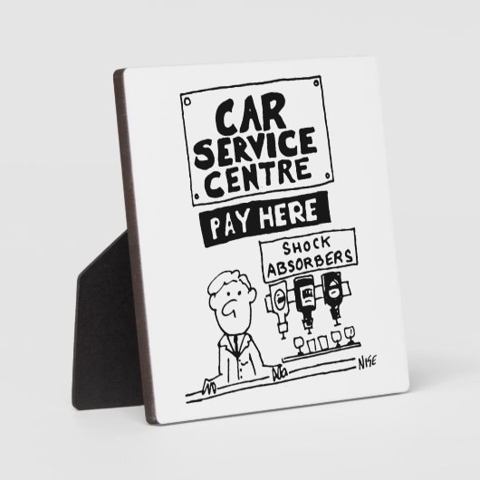 Auto Service Center Mechanics and Shock Absorbers Fotoplaat (Voorkant)