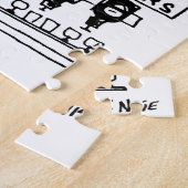 Auto Service Center Mechanics and Shock Absorbers Legpuzzel (Zijkant)