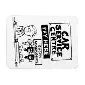 Auto Service Center Mechanics and Shock Absorbers Magneet (Horizontaal)