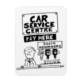 Auto Service Center Mechanics and Shock Absorbers Magneet (Verticaal)