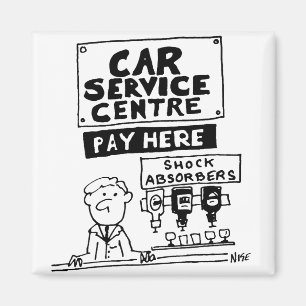 Auto Service Center Mechanics and Shock Absorbers Magneet