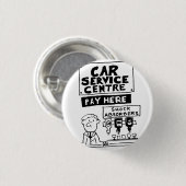 Auto Service Center Mechanics and Shock Absorbers Ronde Button 3,2 Cm (Voorkant /achterkant)