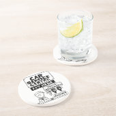 Auto Service Center Mechanics and Shock Absorbers Zandsteen Onderzetter (Zijkant)