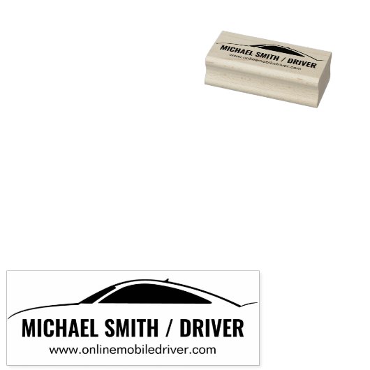 Auto-service huur auto reparatie rubberstempel (Gestempeld)