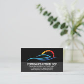 Auto Service Logo | Auto Verzorging Visitekaartje (Staand voorkant)