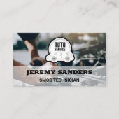 Auto-service Logo | Motorarbeid | Mechanisch Visitekaartje (Voorkant)