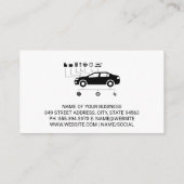 Auto Service Logo | Motorruimte Visitekaartje (Achterkant)