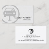 Auto Service Monteur Vet Icon Visitekaartje (Voorkant / Achterkant)