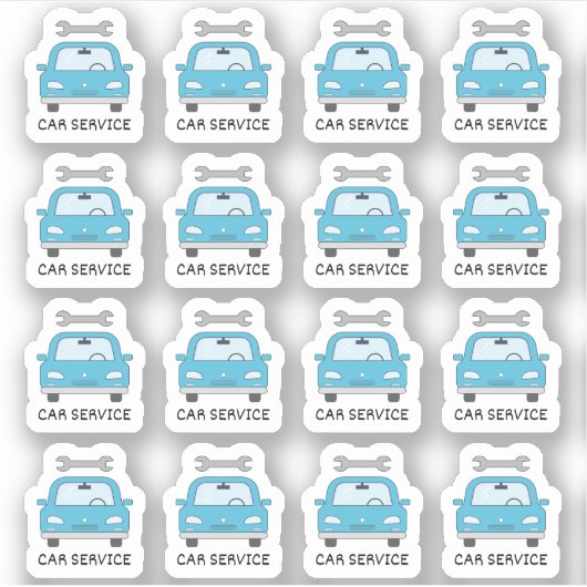 Auto Service Onderhoud Tracker Herinnering Planner Sticker (Voorkant)