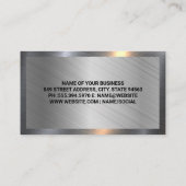 Auto Service Reparaties | Metalen Achtergrond Visitekaartje (Achterkant)