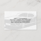 Auto Service Sleutel | Monteur Logo Visitekaartje (Achterkant)