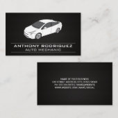 Auto-service | Witte auto Visitekaartje (Voorkant / Achterkant)