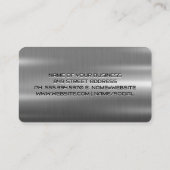 Auto Service Wrench Logo | metaalindustrie Visitekaartje (Achterkant)