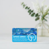 Auto Service Zeepbellen | Sproeifles Logo Visitekaartje (Staand voorkant)
