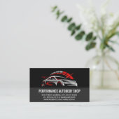 Auto Services Logo | Auto | Monteur Visitekaartje (Staand voorkant)