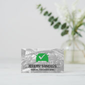 Auto Services | Mechanische technicus Visitekaartje (Staand voorkant)