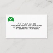 Auto Services | Mechanische technicus Visitekaartje (Achterkant)