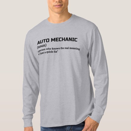 Auto Shop Definition T-shirt (Voorkant)