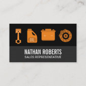 Auto Shop Reparatie Gereedschap en Hardware Visitekaartje (Achterkant)