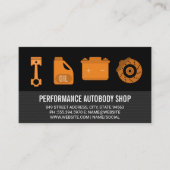 Auto Shop Reparatie Gereedschap en Hardware Visitekaartje (Voorkant)