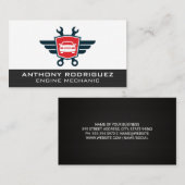 Auto Shop Wrenches Auto Logo | technicus Visitekaartje (Voorkant / Achterkant)