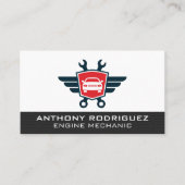 Auto Shop Wrenches Auto Logo | technicus Visitekaartje (Voorkant)