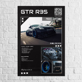 Auto Show displaybord volledig aanpasbaar Poster